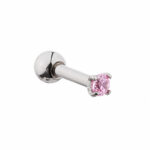 Tragus Piercing Micro Barbell 1 (Pink)
