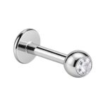 Jewelled Micro – Tragus, Helix & Lip Piercing – 316L Surgical Steel