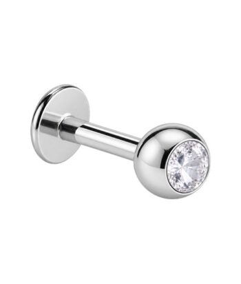 Jewelled Labret – Lip Piercing – 316L Surgical Steel