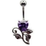 Fashion Banana-Jeweld Heart Flower