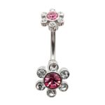 Fashion Banana-Double Jeweled Flower