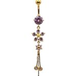 Fashion Banana - Jeweled Flower/Dangle