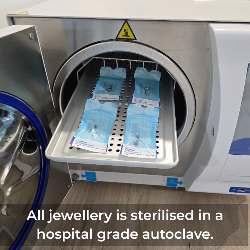 Hospital grade autoclave — jewellery
