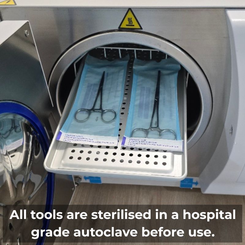 Hospital grade autoclave — tools