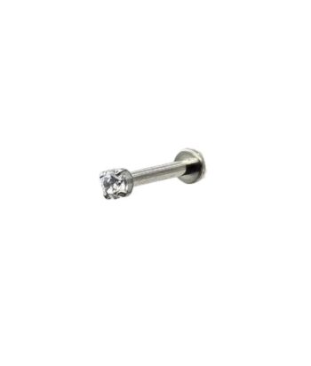 Flat Back Nose Stud – Secure Fit (Labret Style)