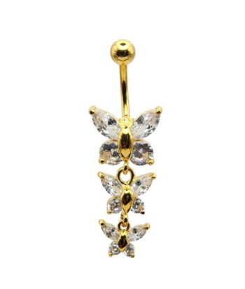 Fashion Banana-Jeweled Butterfly