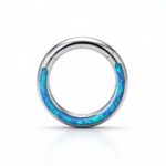 Opal Hinged Clicker – Full Blue Inlay