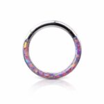 Opal Hinged Clicker – Full Pink Inlay
