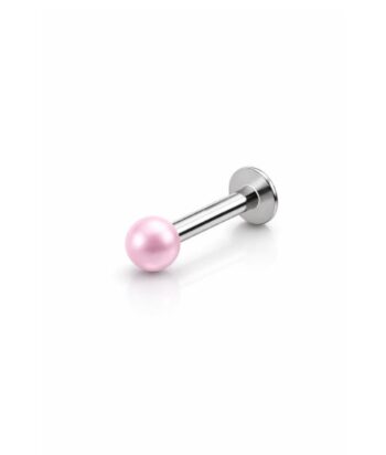 Pink Pearl – Lip Piercing – 316L Surgical Steel