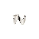 Smooth Wide Band Ear Cuff – Silver Finish