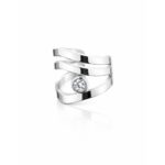 Five-Band Layered Ear Cuff – Polished Silver