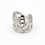 Chain-Link Edge Ear Cuff – Dual Texture