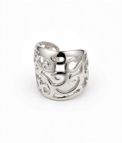 Chain-Link Edge Ear Cuff – Dual Texture