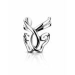 Tribal Scroll Ear Cuff – Silver Cast Finish