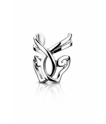 Tribal Scroll Ear Cuff – Silver Cast Finish