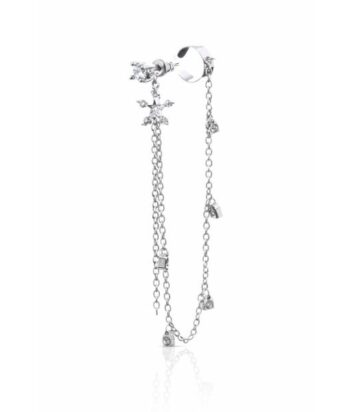 Crystal Chain Cuff Duo – Pierced & Non-Pierced Set