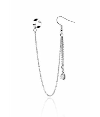 Long Drop Chain Earring & Cuff – Mismatched Set
