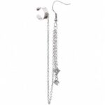 Twin Chain Ear Cuff Set – Crystal Drop Detail
