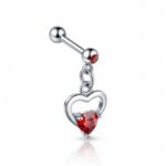 Helix Barbell – Red Heart Drop
