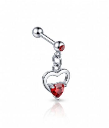 Helix Barbell – Red Heart Drop