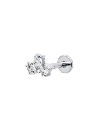 TITANIUM TRIPLE MARQUISE CLUSTER
