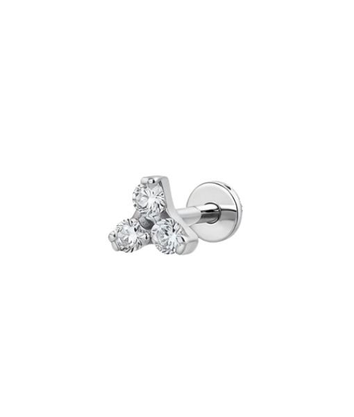 TITANIUM CZ BLOSSOM CLUSTER