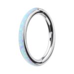 Opal Hinged Clicker – Full White Inlay