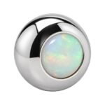 White Opal Jewelled Ball