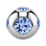 Light Sapphire Tiffany Jewelled Ball