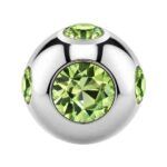 Peridot Tiffany Jewelled Ball
