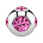 Rose Tiffany Jewelled Ball