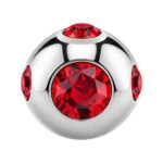 Light Siam Tiffany Jewelled Ball