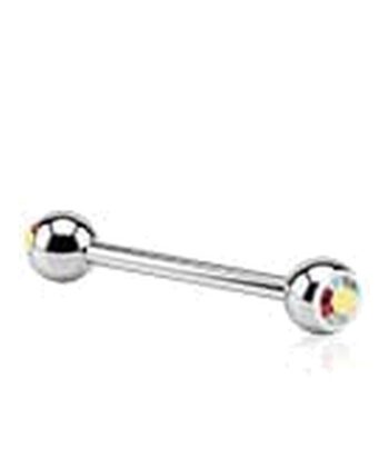 Double Jewelled Micro Barbell
