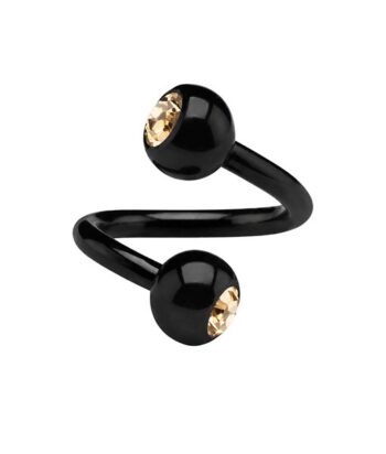 Black Jewelled Spiral