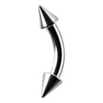 Eyebrow – Micro Banana – Cone Ends – 316L Surgical Steel