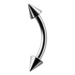 Eyebrow – Micro Banana – Cone Ends – 316L Surgical Steel