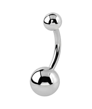 Belly Ring – Classic Polished Ball – 316L Surgical Steel