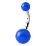 Neon Blue Acrylic Belly Ring