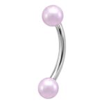 Micro Banana – Pink Synthetic Pearl Ends