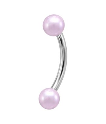 Micro Banana – Pink Synthetic Pearl Ends