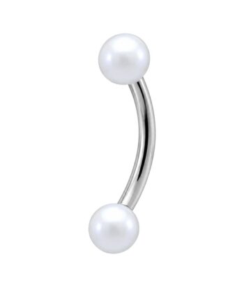 Micro Banana – White Synthetic Pearl Ends