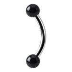 Micro Banana Barbell – UV Black Acrylic