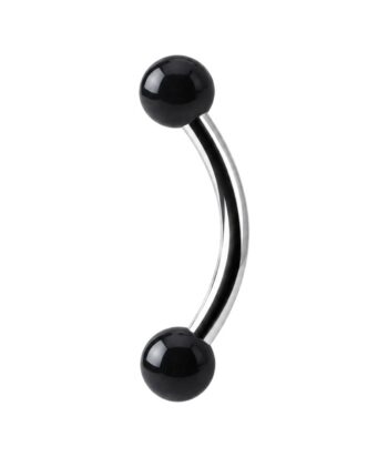 Micro Banana Barbell – UV Black Acrylic