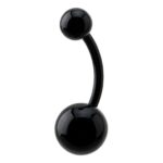 Standard Banana Barbell – Black Acrylic