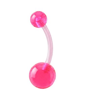 Standard Banana Barbell – Black Acrylic