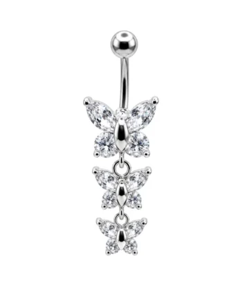 Fashion Banana-Jewelled Butterfly