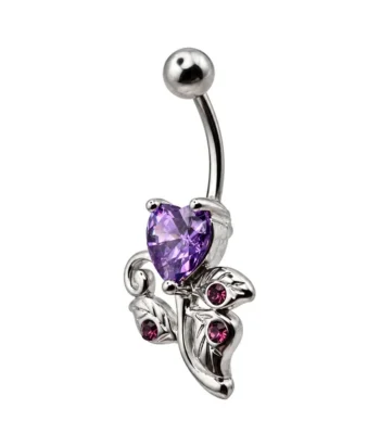 Fashion Banana-Jeweld Heart Flower