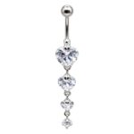 Fashion Banana-3 Jewelled Hearts