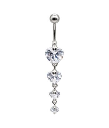 Fashion Banana-3 Jewelled Hearts