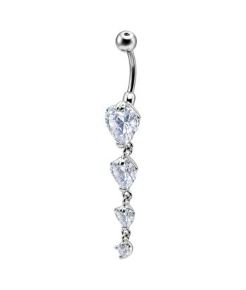Fashion Banana-3 Jewelled Hearts